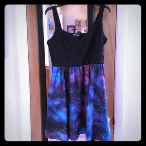 Hot Topic Fit and Flare Galaxy Dress